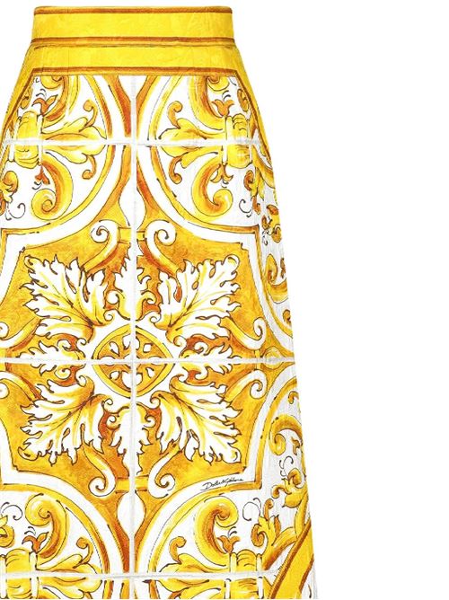 Brocade effect Majolica skirt DOLCE&GABBANA | F4CUNTFPTAXHG5DQ